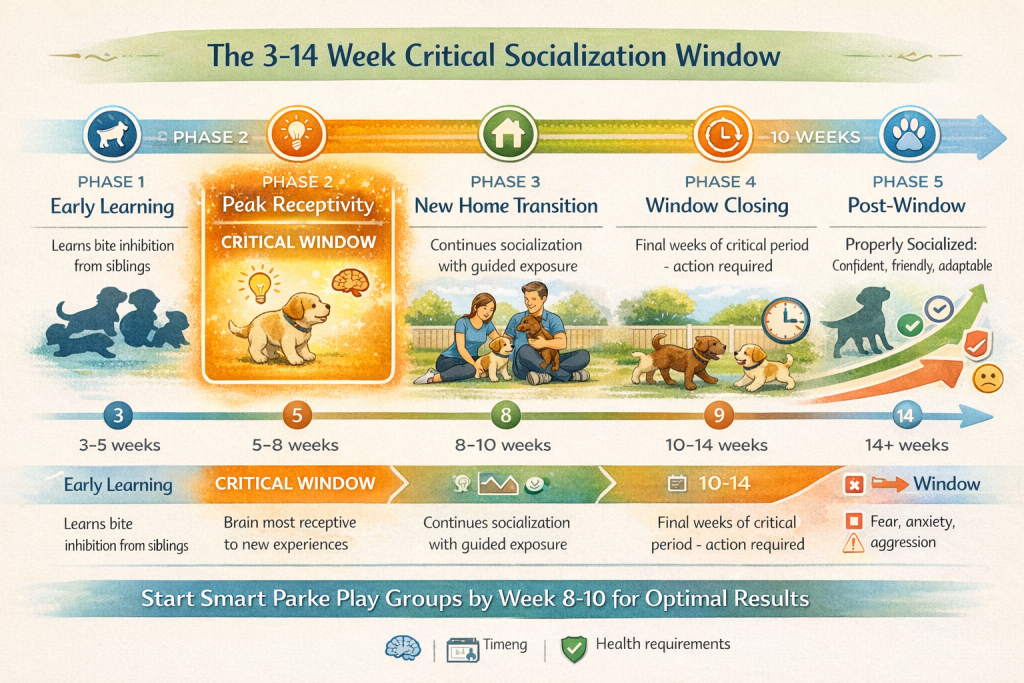 3-14 week critical socialization window